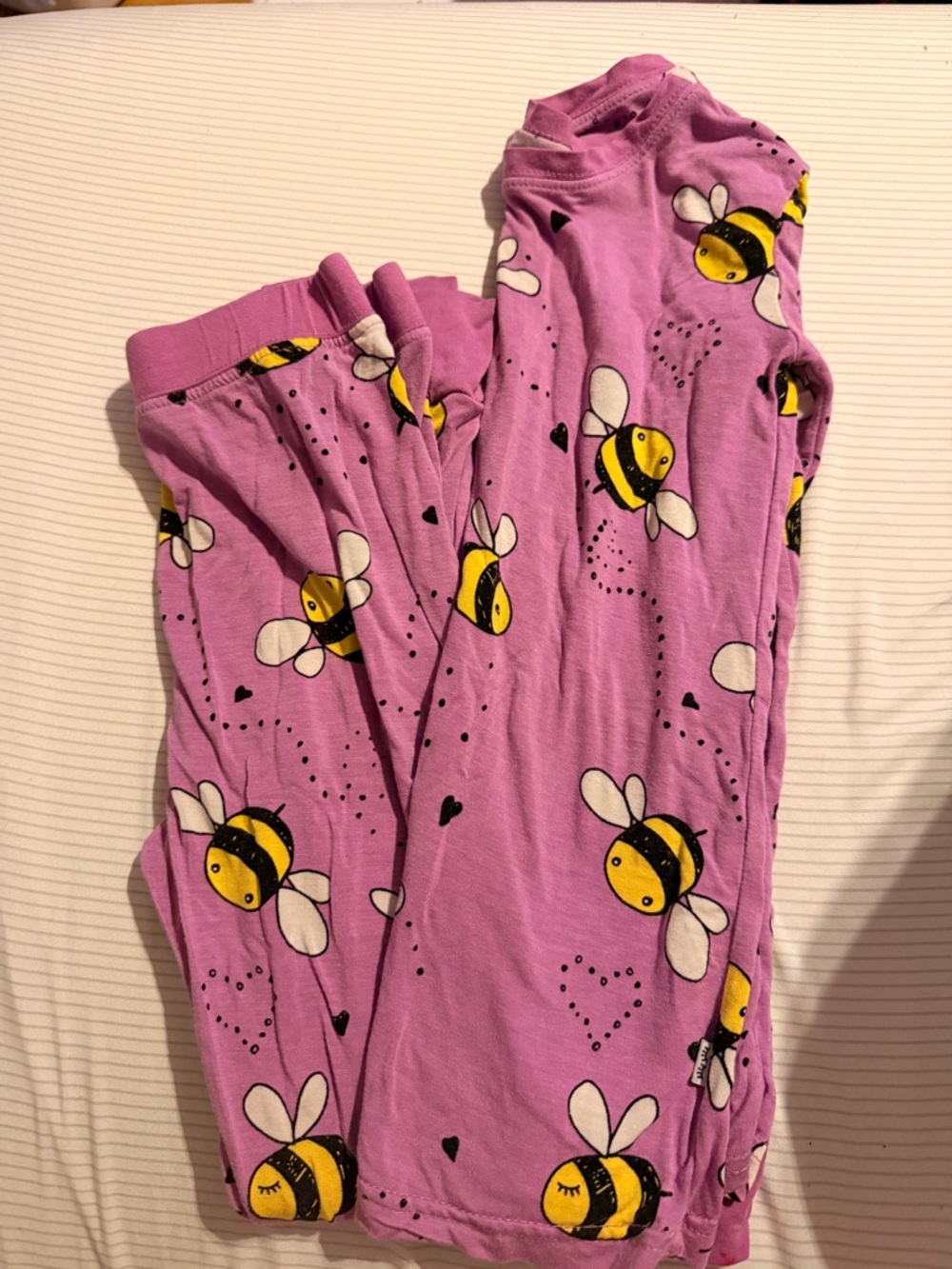 Little Sleepies Purple Bee Print Pajamas